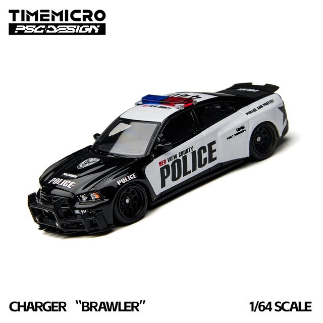 新品 TM648203 TimeMicro × PSC DESIGN 1/64 ダッジ チャージャー