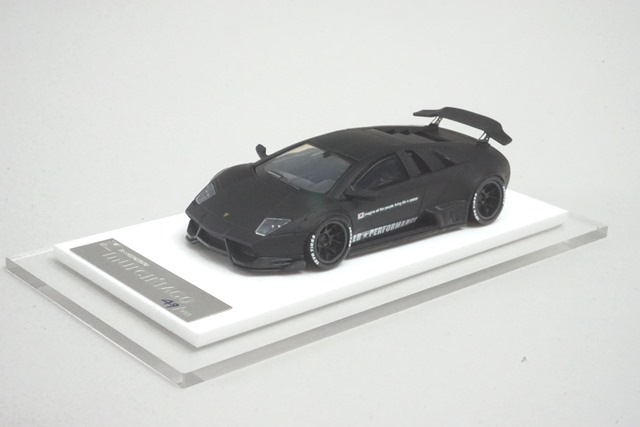  LB670-027 LBPERFOMANCE 1/64 LIBERTY WALK LB Works Murcielago LP670 Matt Black