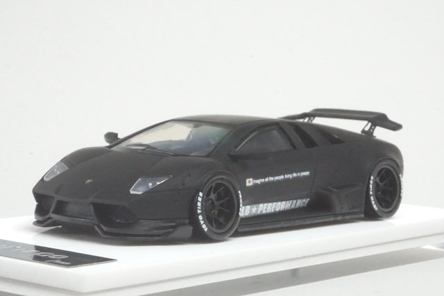  LB670-027 LBPERFOMANCE 1/64 LIBERTY WALK LB Works Murcielago LP670 Matt Black