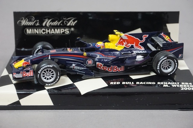 レッドブルレーシングミニカー 1/43 ミニチャンプス 400080010 レッドブル レーシング ルノー RB4