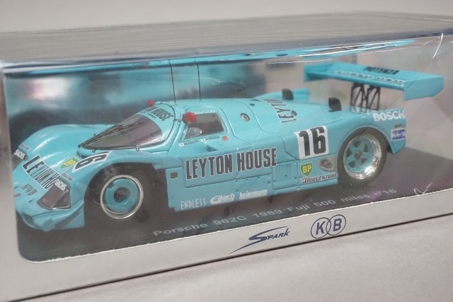 1/43 スパーク KBS056 ポルシェ 962C 1989 富士 500マイル #16 LEYTON