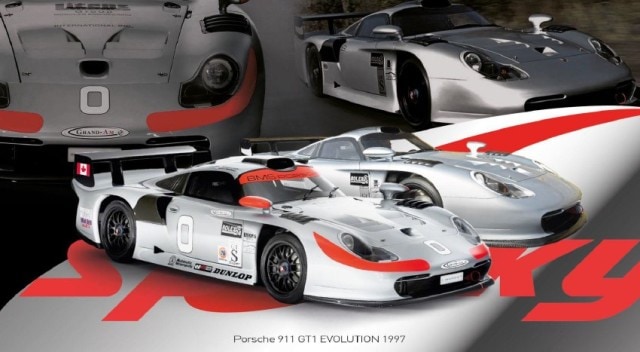 予約 YCOMBO64018 タイニー x Sparky 1/64 ポルシェ Porsche 911 GT1