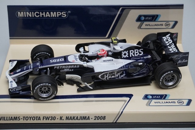 1/43 �ߥ˥����ץ� 400080008 AT&T �����ꥢ�ॺ �ȥ西 FW30 2008 #8 ����쵮
