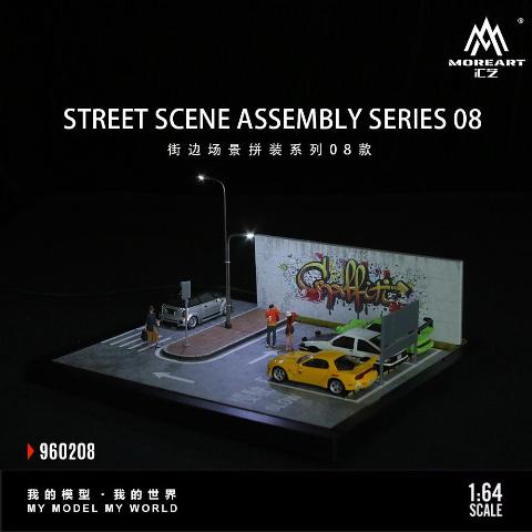 新品 MO960208 MoreArt 1/64 STREET SCENE ASSEMBLY SERIES 08