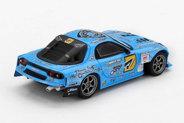 予約 MGT01195-BL TSM MINI-GT 1/64 マツダ RX-7 RE雨宮 2025 D1 GP