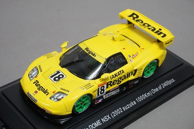 1/43 エブロ 43357 ホンダ リゲイン 童夢 NSX 鈴鹿 1000Km 2002 #18