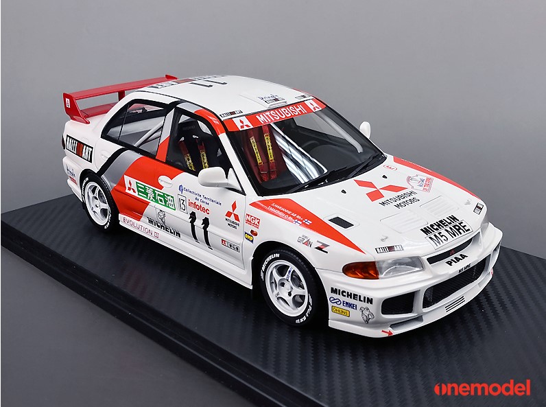 新品19B04-01 onemodel 1/18 三菱 EVO III Racing, Boost Gear