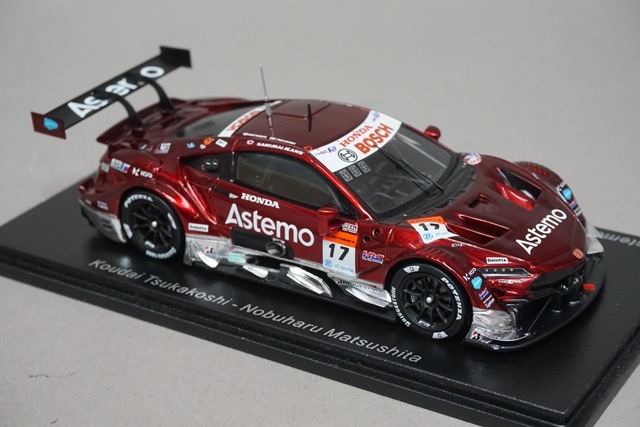 Astemo NSX-GT GT500 SUPER GT 2022 ミニカー スパーク 1/43 STANLEY NSX-GT No.100 TEAM KUNIMITSU 2022