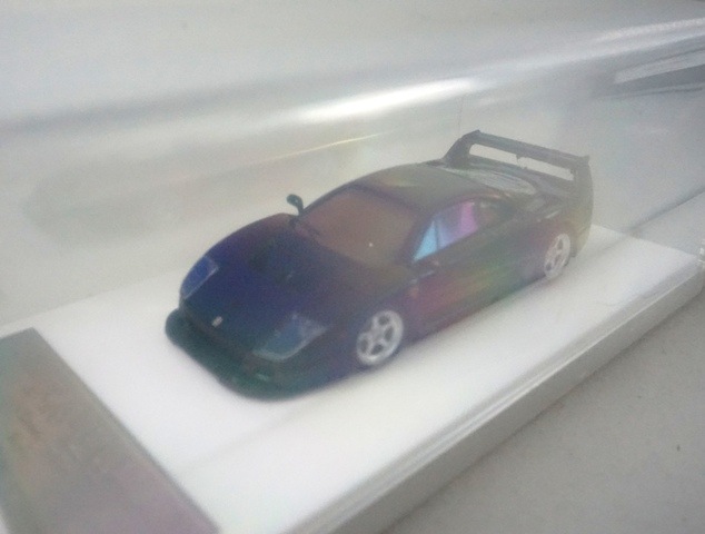 新品 M64X 1/64 フェラーリ F40 LM Competizione Nero Black