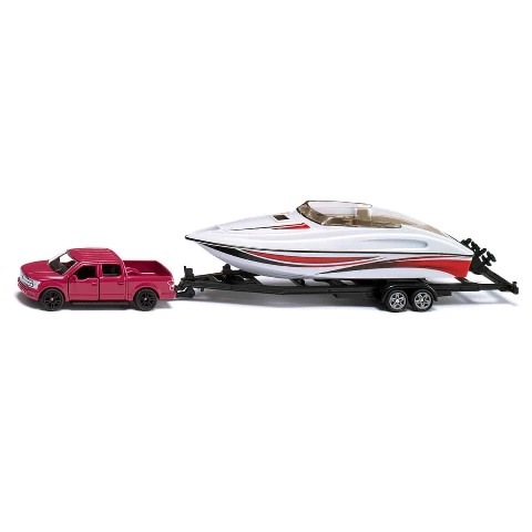 新品 SK2568 ジク SIKU フォード F150 モーターボート付き , Boost
