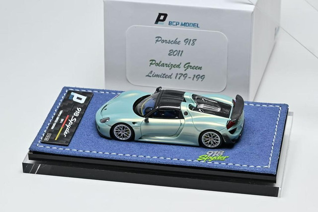 ブンコビー 予約 BCP Model 1/64 Porsche 918 Sypder Customized Version