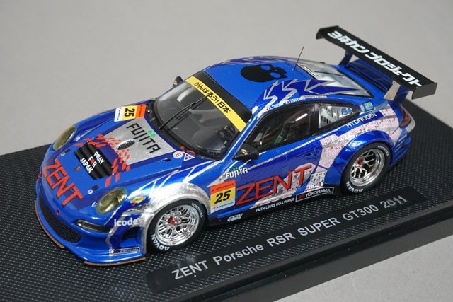 1/43 エブロ 44581 ゼント ポルシェ RSR スーパー GT300 2011 #25