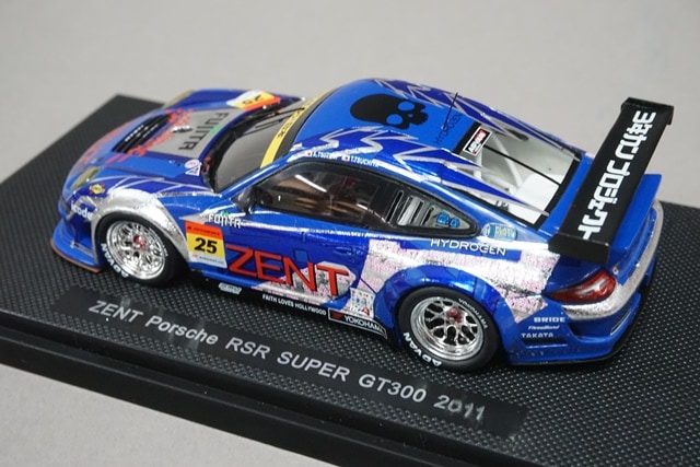 □エブロ 1/43 2010 ゼント ポルシェ911 RSR #25 スーパーGT GT300