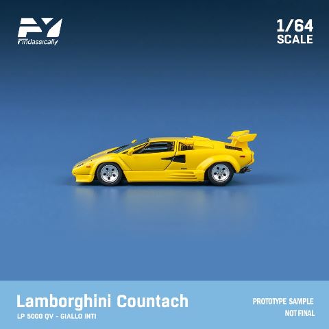  FY64005 Finclassically 1/64 ܥ륮 Countach LP5000 QV yellow