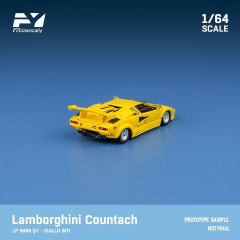  FY64005 Finclassically 1/64 ܥ륮 Countach LP5000 QV yellow