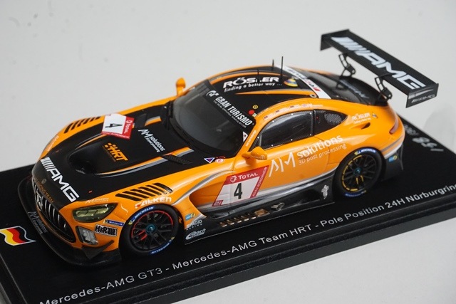 1/43 スパーク SG710 メルセデスAMG GT3 チーム HRT ポールポジション