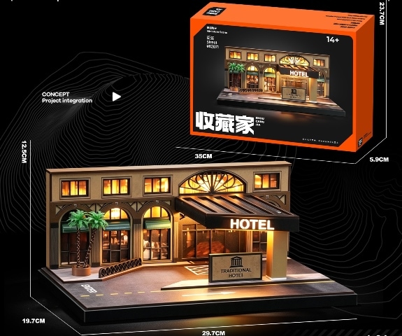 新品 SCJ-82071 収蔵家 ジオラマ 1/64 海外情景ジオラマ TRADITIONAL