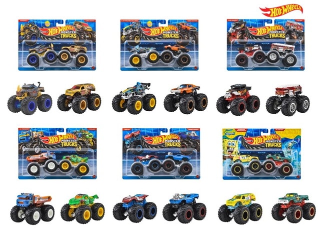 予約 FYJ64-987A ホットウィール モンスタートラック 1:64 2パック