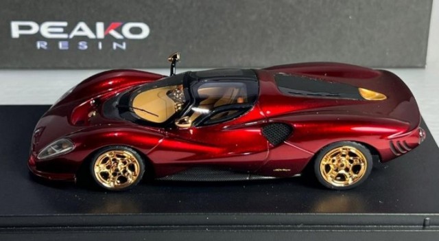 新品 peako ピーコ 1/18 デ・トマソ P72 2025 ミニカー 1/18 De Tomaso P72 Green Metallic | Peako Model