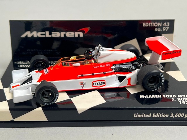 マニ車　とっても素敵なマニグルマ　様子見品2 ※大幅値下げ予定 1/43 ミニチャンプス 530774301 マクラーレン フォード M26 1977