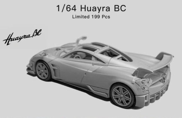 予約 Flame 1/64 パガーニ ウアイラ BC Pagani Huaya White