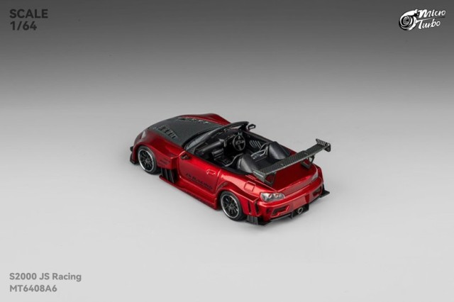 新品 MT6408A6 Micro Turbo 1/64 ホンダ S2000 JS Racing Transparent