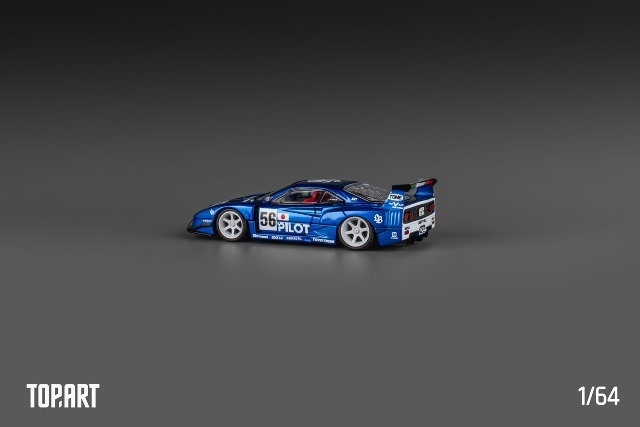 新品 TP0002 TopArt MODEL 1/64 LBWK F40 クロムパイロットブルー
