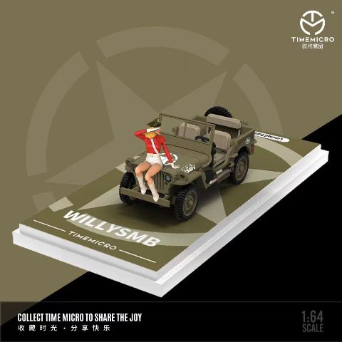 予約 TM643703 TimeMicro 1/64 ジープ ウィリスMB Willys MB D