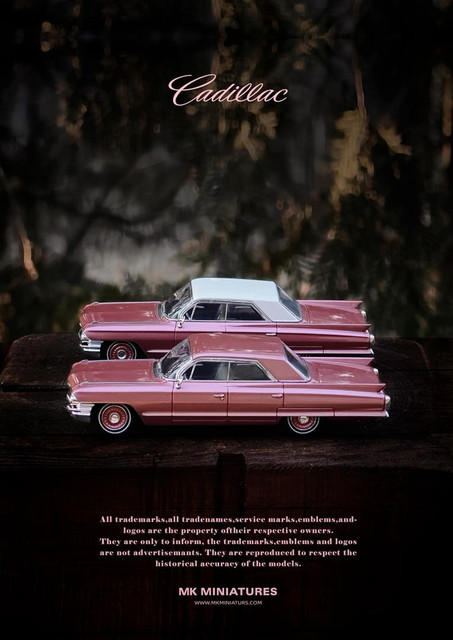 新品 MK Miniatures 1/64 キャデラック ドゥビル Cadillac DeVille Ice