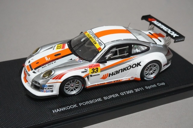 1/43 エブロ 44597 ハンコック ポルシェ スーパー GT300 2011