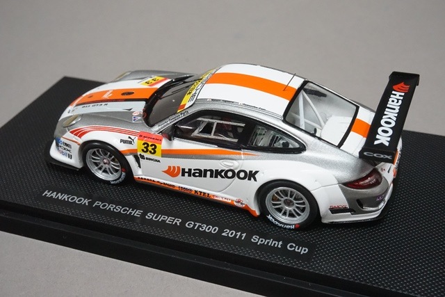 1/43 エブロ 44597 ハンコック ポルシェ スーパー GT300 2011
