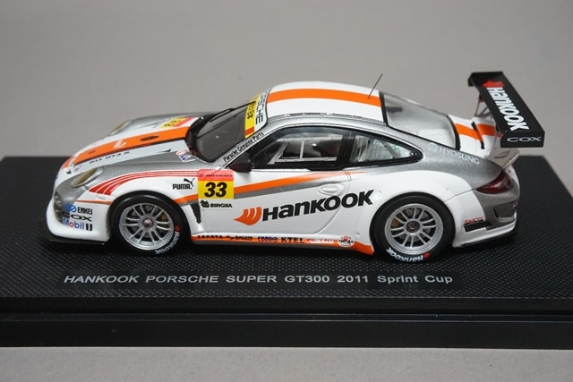 1/43 エブロ 44597 ハンコック ポルシェ スーパー GT300 2011