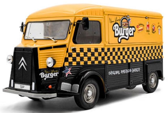 シトロエン 　コーヒーショップ　 キッチンカー　ミニカー　1/18　　ソリド Amazon | ソリド 1/18 シトロエン HY カフェ・アンビュラント 1969