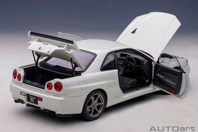 新品 77406 オートアート 1/18 日産 スカイライン GT-R （R34） V