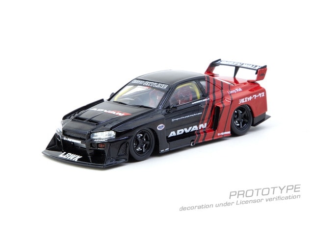 予約 T43-021-ADV Tarmac Works 1/64 日産 LB-ER34 Super Silhouette