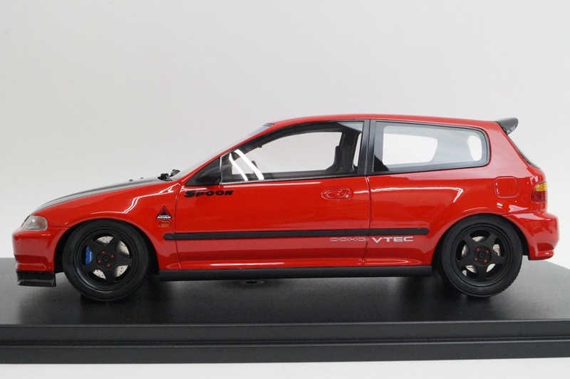 新品16A04-03 onemodel 1/18 ホンダ シビック EG6 Spoon レッド