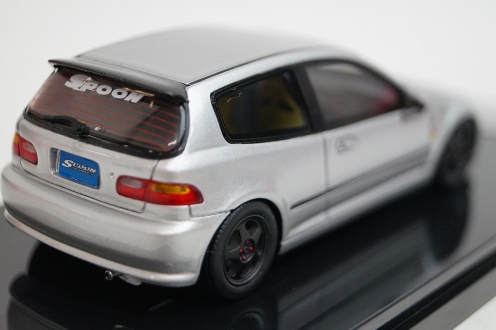 新品16S08-07 onemodel 1/43 ホンダ シビック EG6 Spoon シルバー