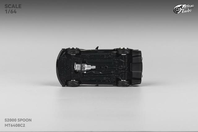 Micro Turbo 1/64 ホンダ S2000 スプーン ブラック Honda S2000 Spoon, Metallic Black 1:64 Diecast Model Car by