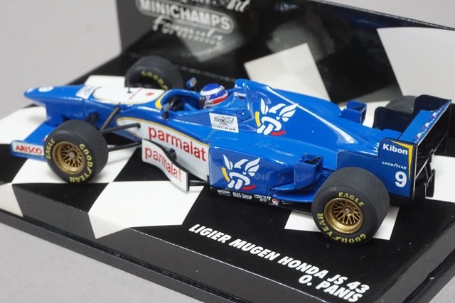 ミニチャンプス リジェ 無限ホンダ JS43 O.パニス モナコGP優勝