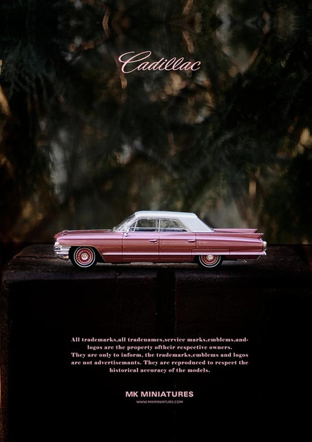 新品 MK Miniatures 1/64 キャデラック ドゥビル Cadillac DeVille Ice
