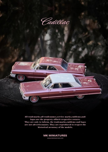 ミニカー milkcocoa 予約 MK Miniatures 1/64 キャデラック ドゥビル Cadillac DeVille Ice