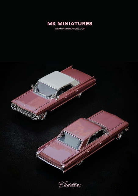 新品 MK Miniatures 1/64 キャデラック ドゥビル Cadillac DeVille Ice