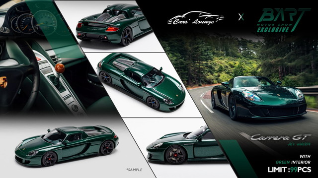 【新品未使用・非売品】CARRERA(カレラ) ヘッドフォン 新品 Cars'Lounge X Bart Motorshow 1/64 カレラ Carrera GT Jet Green