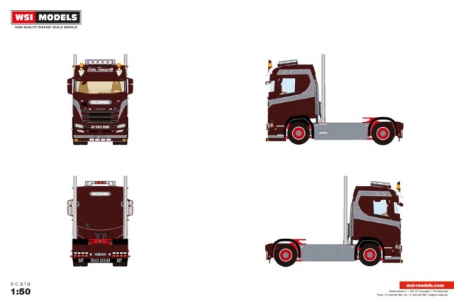 WSI Scania スカニア 1/50 WSI 1:50 Scale Scania R5 Topline J Weidneraar Diecast Model