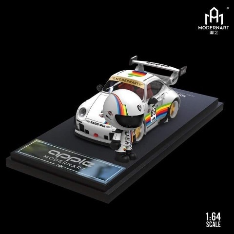 予約 ModernArt 1/64 Q scale ポルシェ Porsche 993 White apple