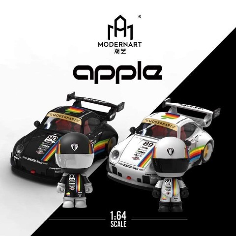 予約 ModernArt 1/64 Q scale ポルシェ Porsche 993 White apple