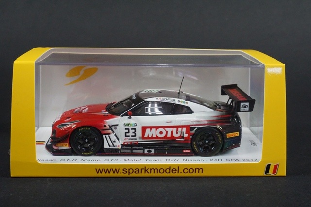 1/43 スパーク SB182 日産 GT-R ニスモ GT3 #23 モチュールチームRJN