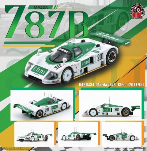 予約 64B0434 BM CREATIONS 1/64 マツダ 787B JSPC efini #201