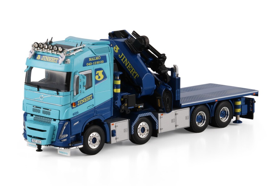予約 01-4975 WSI 1/50 Jinert VOLVO FH5 GLOBETROTTER RIGED FLATBED