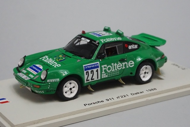 1/43 スパーク SF035 ポルシェ 911 ダカール 1988 #221, Boost Gear